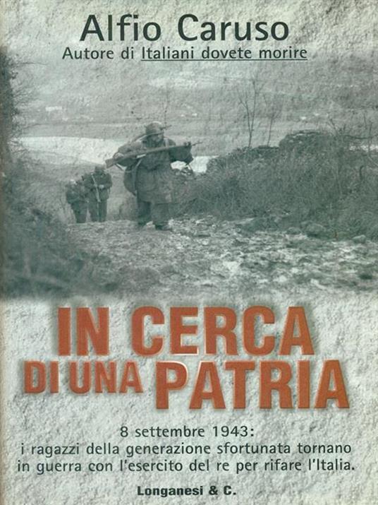 In cerca di una patria - Alfio Caruso - copertina