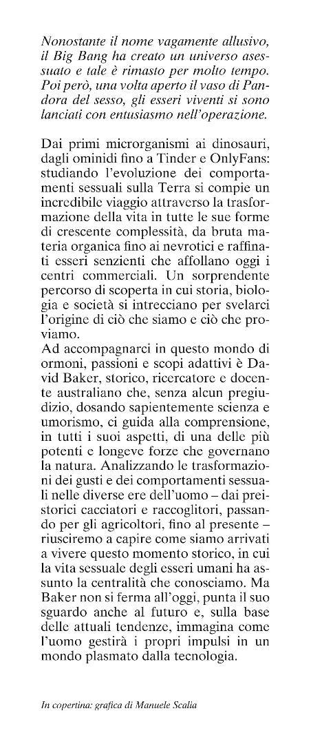 Sex. La più grande storia del sesso mai scritta dai procarioti ai robot - David Baker - 4