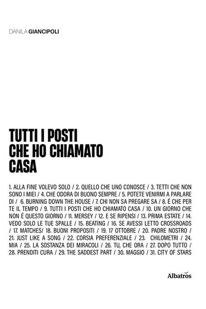 Tutti i posti che ho chiamato casa - Danila Giancipoli - copertina