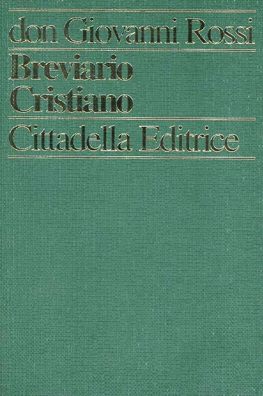 Il breviario cristiano - Giovanni Rossi - copertina