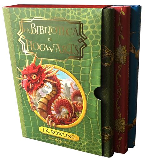 La biblioteca di Hogwarts: Gli animali fantastici: dove trovarli-Le fiabe di Beda il Bardo-Il quidditch attraverso i secoli - J. K. Rowling - copertina