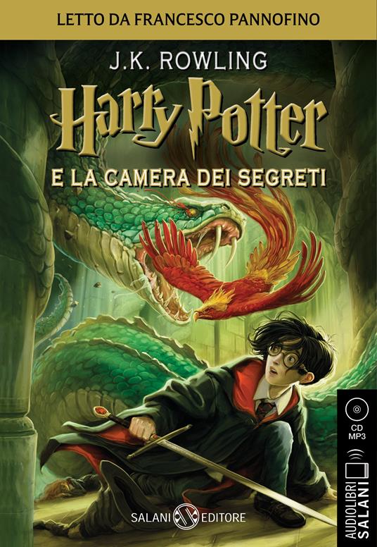 Harry Potter e la camera dei segreti letto da Francesco Pannofino. Audiolibro. CD Audio formato MP3. Vol. 2 - J. K. Rowling - copertina