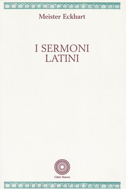 Sermoni latini - Eckhart - copertina
