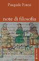 Note di filosofia - Pasquale Foresi - copertina
