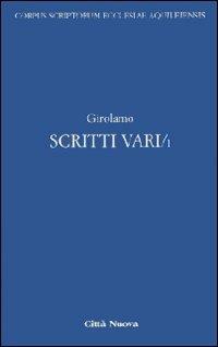 Scritti vari. Vol. 1 - Girolamo (san) - copertina