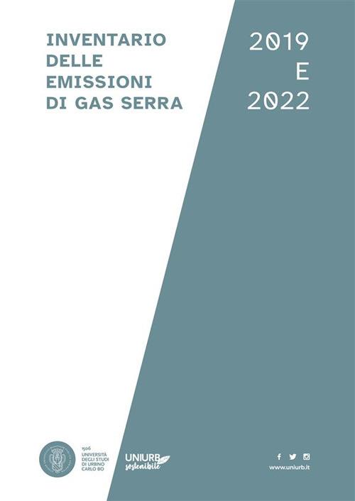 Inventario delle emissioni di gas serra 2019 e 2022 - Gabriele Galassi,Simone Smargiassi,Elena Viganò - copertina
