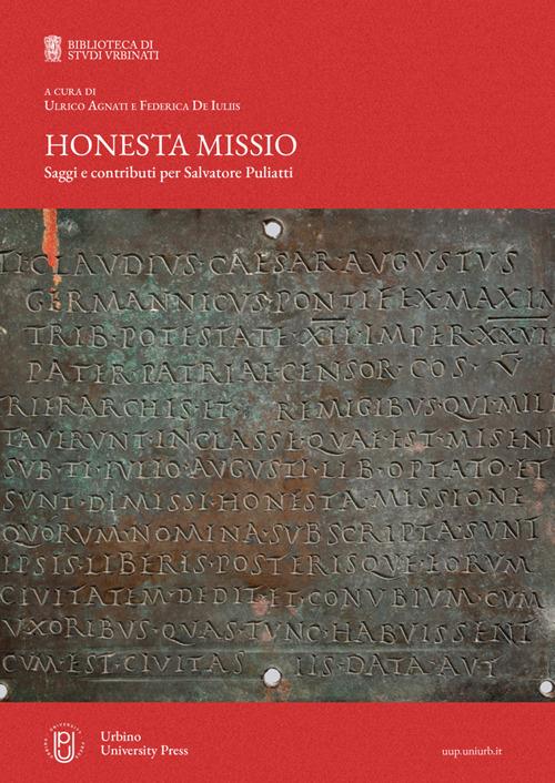 Honesta missio. Saggi e contributi per Salvatore Puliatti - copertina