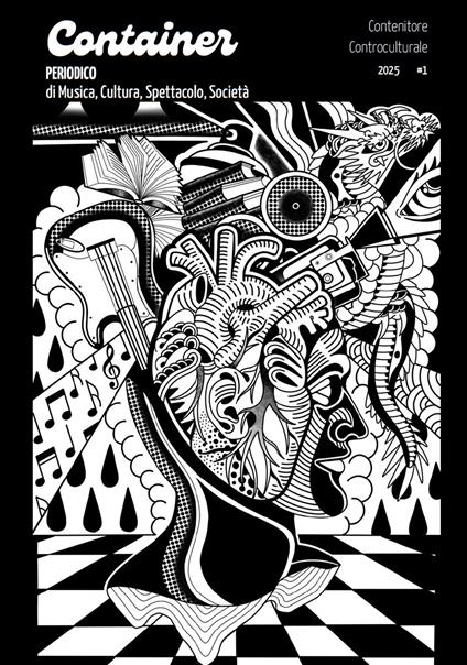 Container. Contenitore controculturale. Periodico di musica, cultura, spettacolo, società (2025). Vol. 1 - copertina