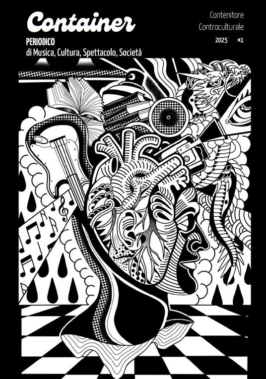 Container. Contenitore controculturale. Periodico di musica, cultura, spettacolo, società (2025). Vol. 1 - copertina