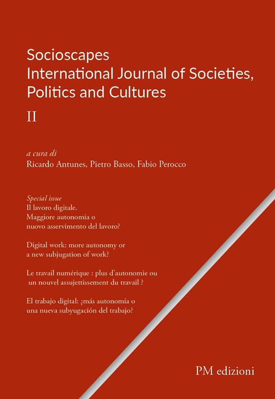 Socioscapes. Ediz. multilingue. Vol. 2: International journal of societies, politics and cultures - copertina