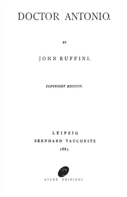 Doctor Antonio - John Ruffini - copertina