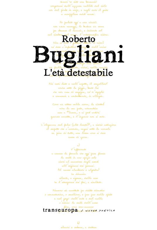 L'età detestabile - Roberto Bugliani - copertina