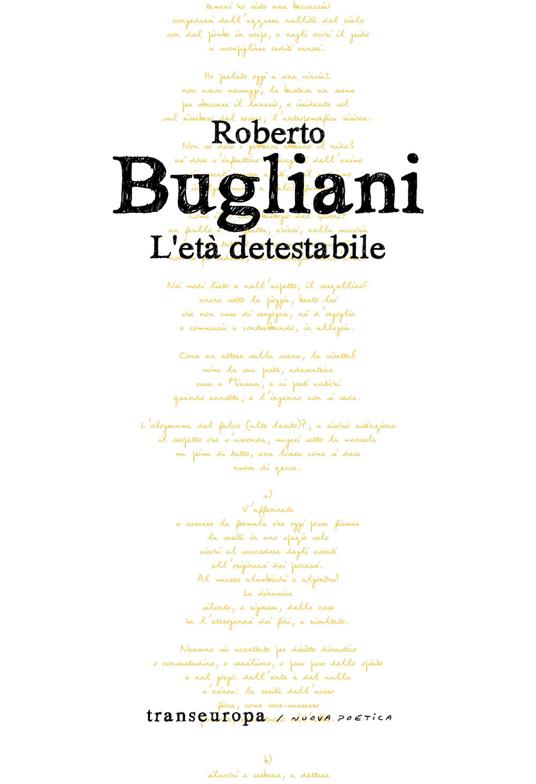L'età detestabile - Roberto Bugliani - copertina