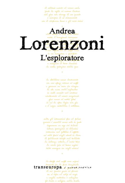 L'esploratore - Andrea Lorenzoni - copertina