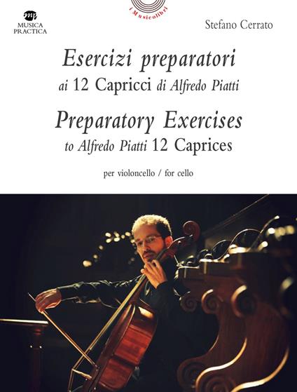 Esercizi preparatori ai 12 capricci di Alfredo Piatti per violoncello - Stefano Cerrato - copertina