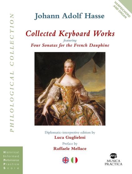 Collected Keyboard Works featuring Four Sonatas for the French Dauphine for harpsichord and organ - Johann Adolf Hasse - copertina