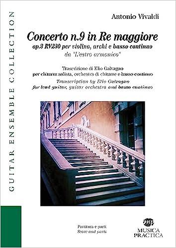 Concerto N. 9 Re Maggiore op.3 RV230. Partitura - Antonio Vivaldi - copertina