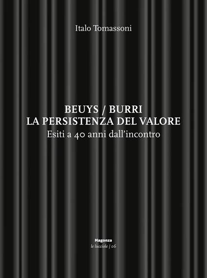 Beuys/Burri. La persistenza del valore. Esiti a 40 anni dall'incontro - Italo Tomassoni - copertina