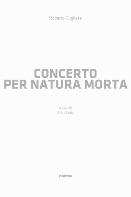 Concerto per natura morta - Roberto Pugliese - copertina