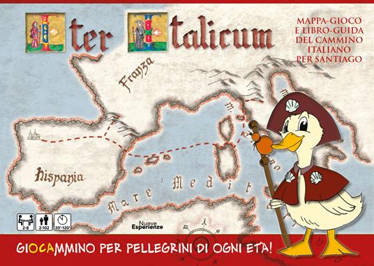 Iter Italicum. Mappa-gioco e libro-guida del Cammino italiano per Santiago. Ediz. illustrata. Con mappa-gioco - Paolo Rindi - copertina