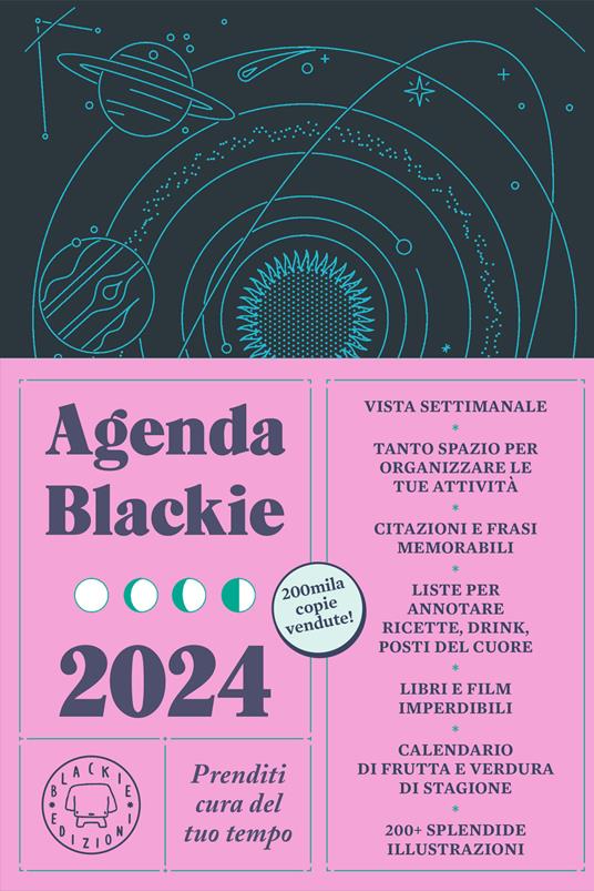 Agenda Blackie 2024 settimanale 12 mesi. Prenditi cura del tuo tempo - Daniel López Valle - copertina