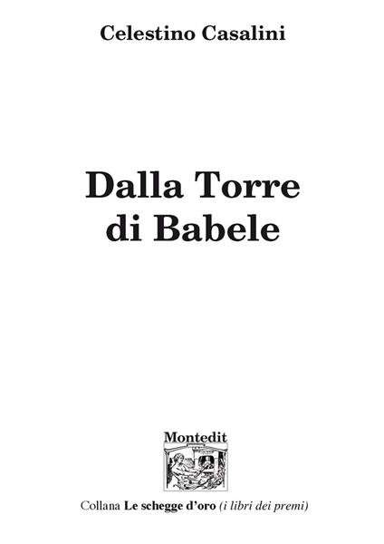 Dalla torre di Babele - Celestino Casalini - copertina