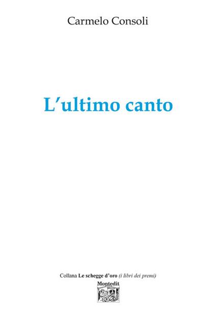 L' ultimo canto - Carmelo Consoli - copertina