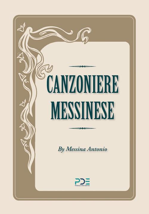 Canzoniere messinese - Antonio Messina - copertina