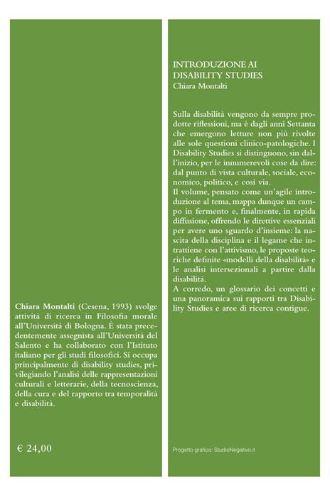 Introduzione ai disability studies - Chiara Montalti - 2