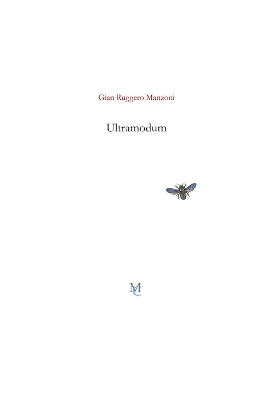 Ultramodum (la sparizione dell'immanente) - Gian Ruggero Manzoni - copertina