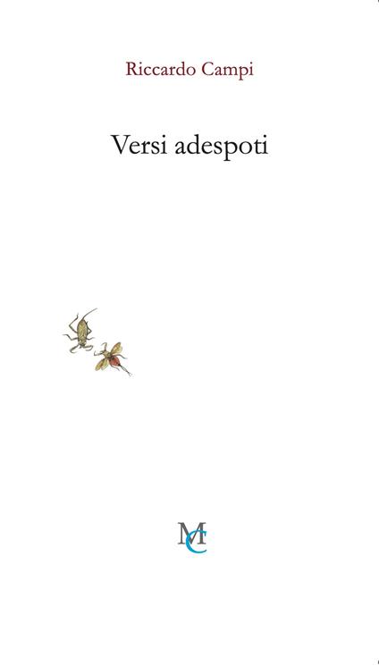 Versi adespoti - Riccardo Campi - copertina