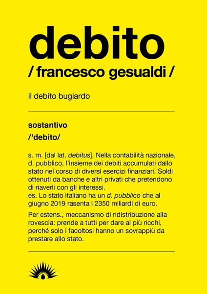 Debito - Francesco Gesualdi - copertina