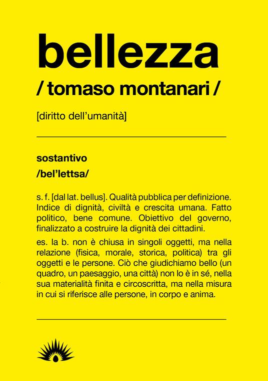 Bellezza. Diritto all'umanità - Tomaso Montanari - copertina