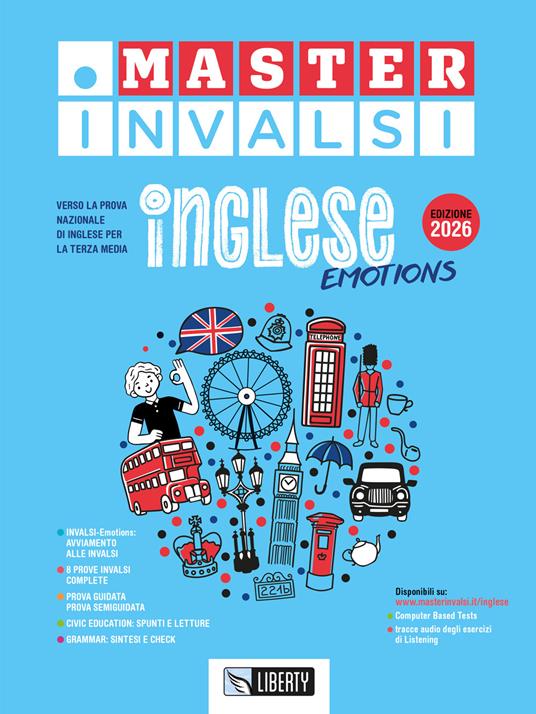 Master Invalsi inglese emotions. Edizione 2026. Ediz. per la scuola - copertina