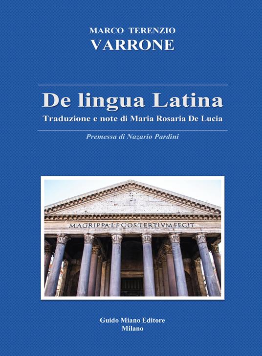 De lingua latina - M. Terenzio Varrone - copertina