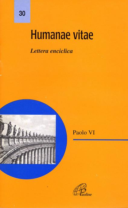 Humanae vitae. Lettera enciclica - Paolo VI - copertina