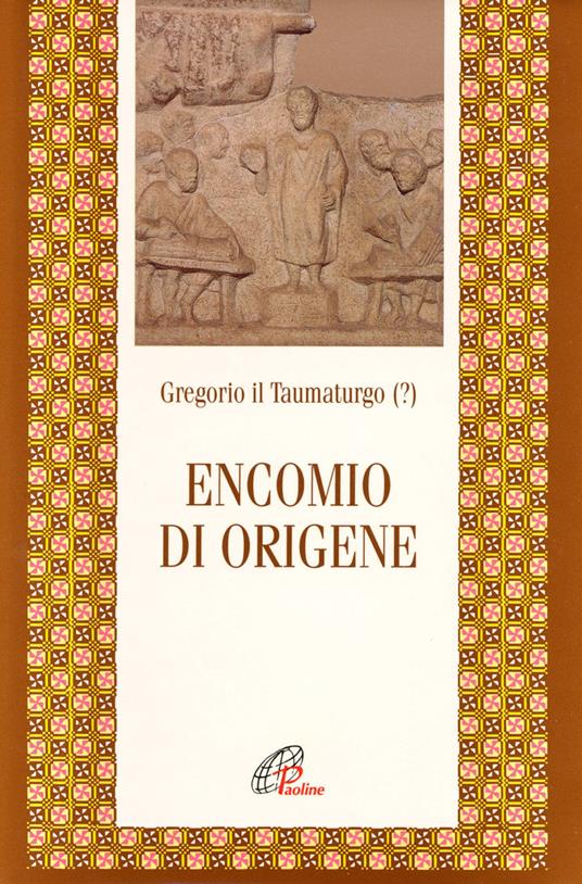 Encomio di Origene - Gregorio il Taumaturgo - copertina