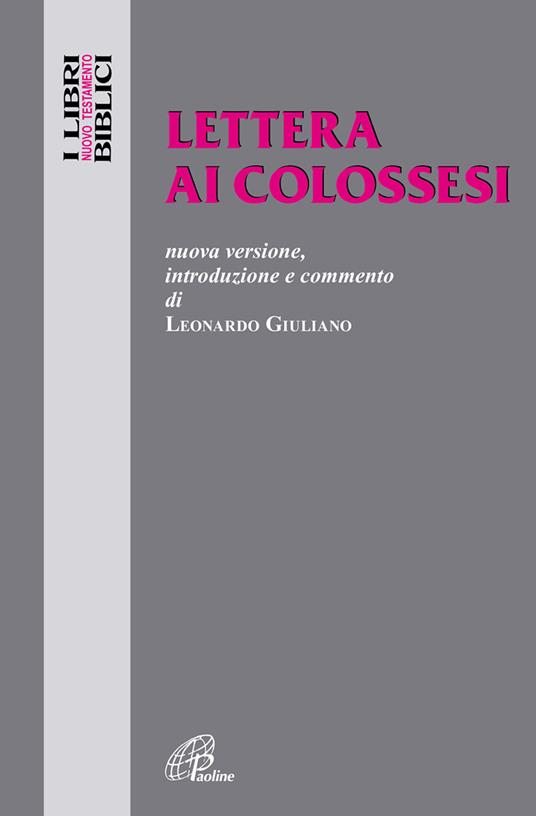 Lettera ai Colossesi - Leonardo Giuliano - copertina