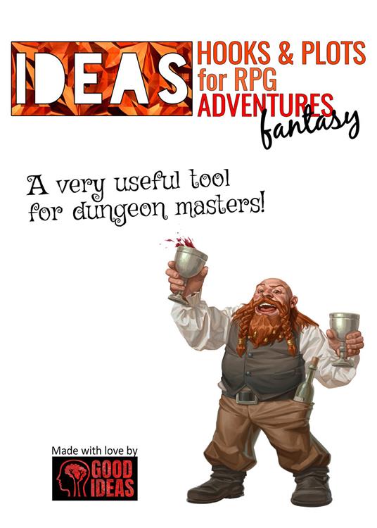 Ideas! Hooks & plots for fantasy RPG adventures - copertina