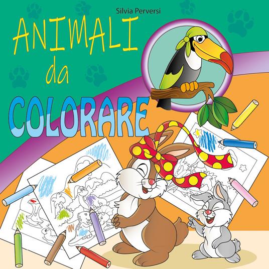 Animali da colorare. Ediz. illustrata - Silvia Perversi - copertina