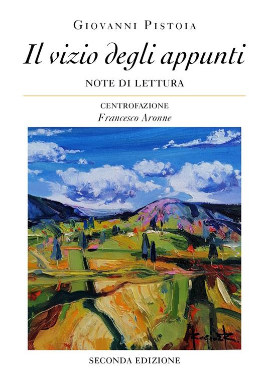 Il vizio degli appunti. Note di lettura - Giovanni Pistoia - copertina