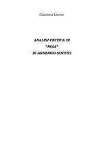 Analisi critica di «Noia» di Ardengo Soffici