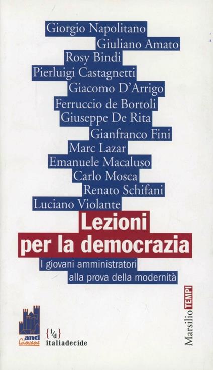 Lezioni per la democrazia - copertina