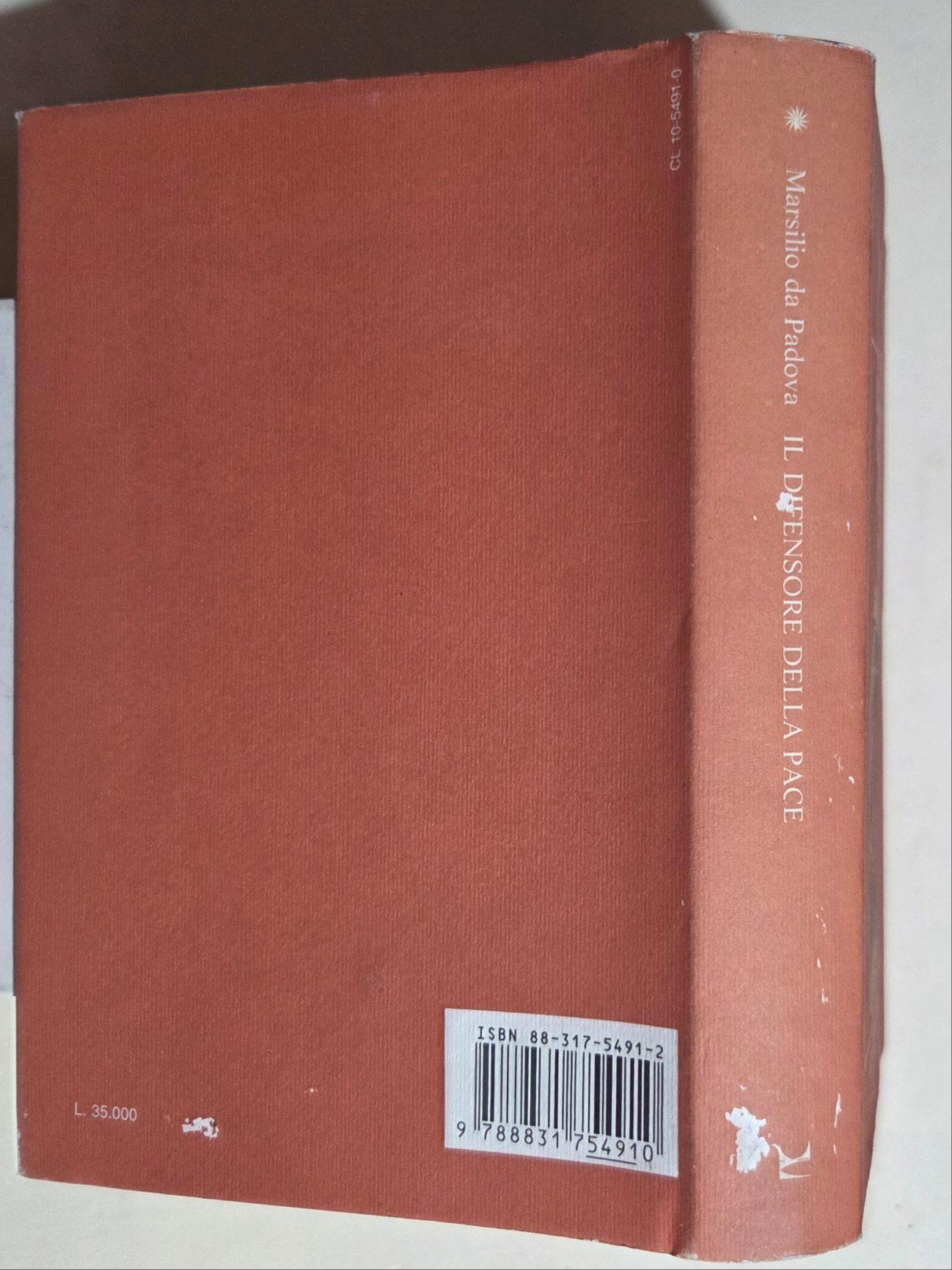 Il difensore della pace. Primo discorso