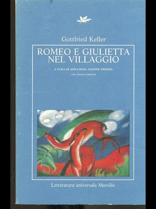 Romeo e Giulietta nel villaggio - Gottfried Keller - copertina