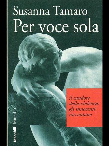 Per voce sola - Susanna Tamaro - copertina
