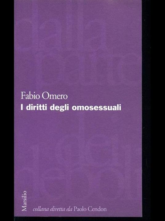 I diritti degli omosessuali - Fabio Omero - copertina