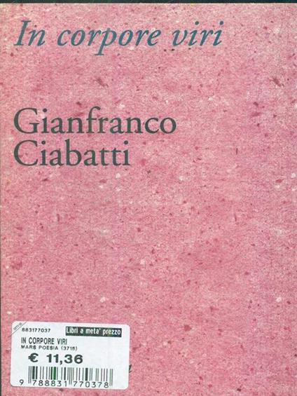 In corpore viri - Gianfranco Ciabatti - copertina