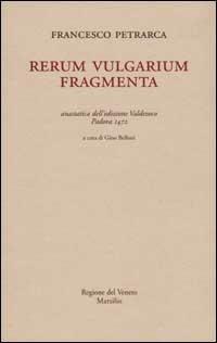 Rerum vulgarium fragmenta (rist. anast. Padova, 1472) - Francesco Petrarca - copertina