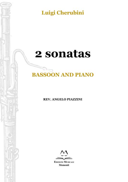 2 Sonatas. Bassoon and piano. Spartito - Luigi Cherubini - copertina